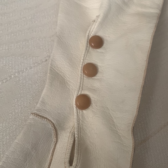 Antique Kidskin gloves above the elbow - Size 6 1/2 - Very Soft Made in Italy - Picture 6 of 12